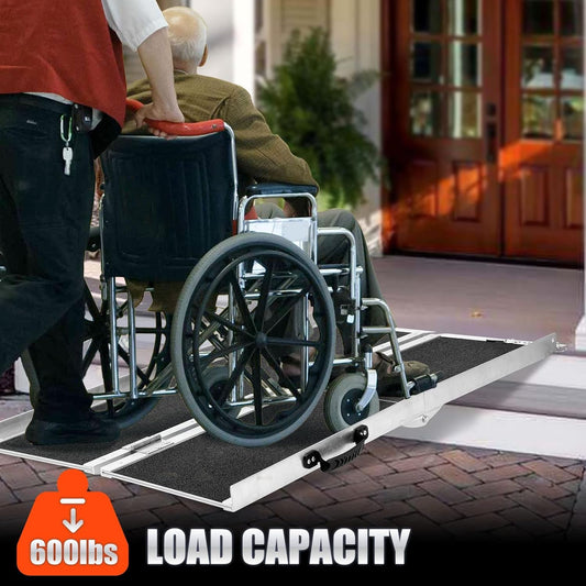 The Ultimate Solution for Easy Accessibility: 4FT Portable Aluminum Wheelchair Ramp